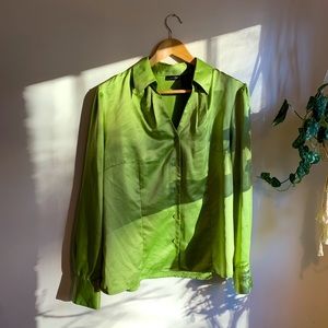 Silk Chartreuse Top